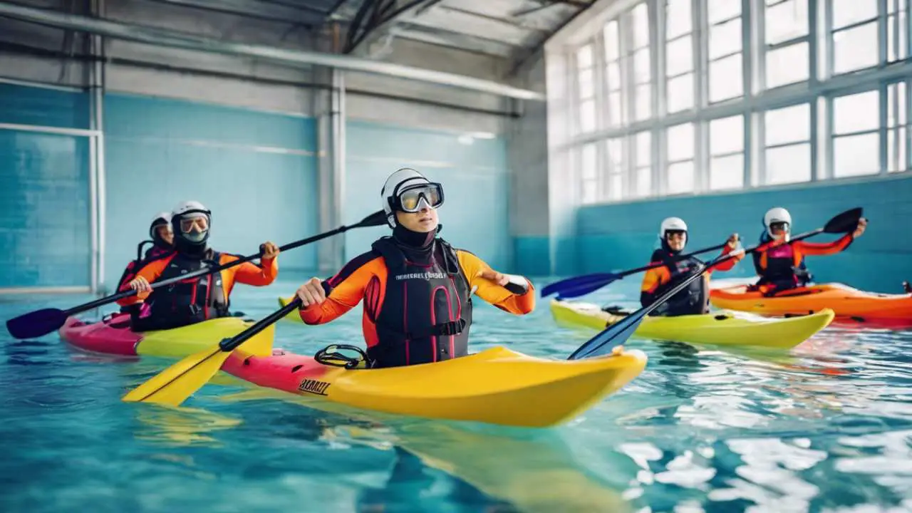 Insolite : Entraînement hivernal des clubs de canoë-kayak à la piscine de Marmande